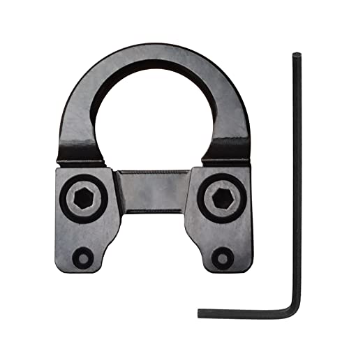 Bowstring Metal D Loop Nocking Loop Buckle Bow Release Aid U Nok Ring with Wrench for Archery Hunting