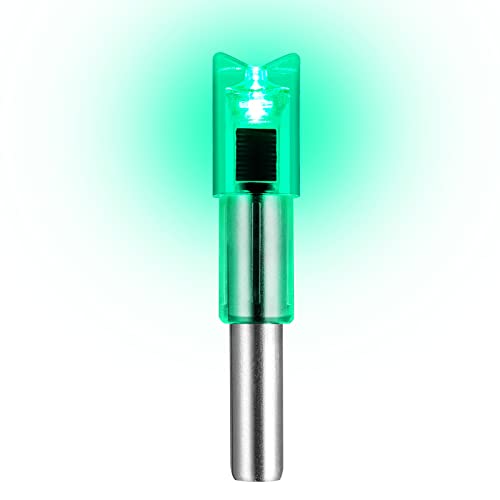 DEEPOWER Lighted Nocks for Crossbow Bolts 6-Pack Arrow Nocks for .300"/7.62mm Inside Diameter with ON/Off Switch Archery Nocks for Archery Hunting