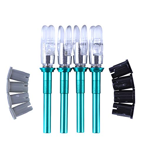 DEEPOWER Universal Fit Nock Automatically LED Lighted Nock fits G, X, and S Series Arrows with 4.2mm/.165 Inside Diameter, Including 0.204, 0.244 LED Archery Nock