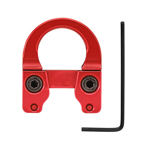 Bowstring Metal D Loop Nocking Loop Buckle Bow Release Aid U Nok Ring with Wrench for Archery Hunting