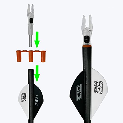 DEEPOWER X Lighted Nocks for Arrows .204”/.233”/.244”/.246” with ON/Off Switch 4/6 PACKS with H, S, GT Bushings