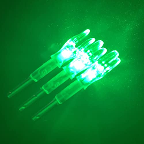 DEEPOWER G/4.2mm Lighted Nocks for Arrows with .165".204" Inside Diameter 3PCS with X Bushings,Screwdriver Included