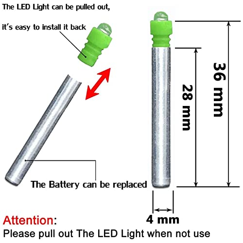 KEAUP 6.2/GT High Capacity LED Bobber Light Replacement Battery for Fishing Lures, Fishing Bobbers, Arrow Nocks, Fishing Floats, Pole Lights, LED Flashers