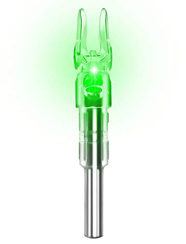 XHYCKJ 6PCS S Led Lighted Nocks for Arrows with .244"/6.2mm Inside Diameter,Screwdriver Included