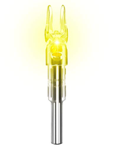 XHYCKJ 6PCS S Led Lighted Nocks for Arrows with .244"/6.2mm Inside Diameter,Screwdriver Included