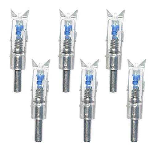 6PCS Lighted Nocks for Crossbow with .300/7.62mm Inside Diameter Led Nocks Arrow nocks for Archery Hunting