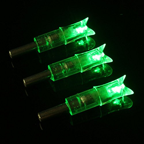 6PCS Lighted Nocks for Crossbow with .300/7.62mm Inside Diameter Led Nocks Arrow nocks for Archery Hunting