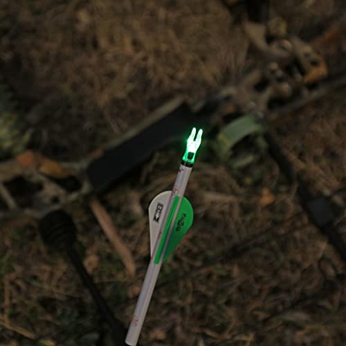 DEEPOWER S Lighted Nocks for Arrows .244/6.2mm 6 Pack Lighted Arrow Nocks for Archery Hunting